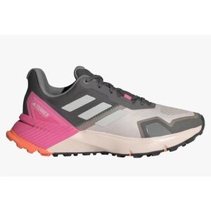 Adidas Terrex Soulstride Trail Running Sneaker Grey/Pink Women's Size 9.5 NEW